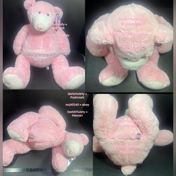 VERY RARE VHTF BNWT Mary Meyer Huge Pink Teddy Bear GORGEOUS IT’s A GIRL! - Picture 3 of 8